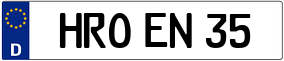 Trailer License Plate